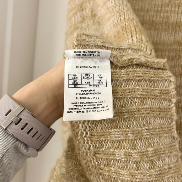 Guess Vintage Faux Leather Cape Poncho Shawl Size XS/S - Picture 7 of 10